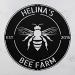 Personalized Bee Metal Sign
