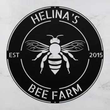 Personalized Bee Metal Sign