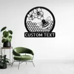 Personalized Beehive Metal Sign
