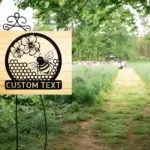 Personalized Beehive Metal Sign