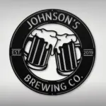 Personalized Beer Glasses Metal Sign