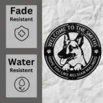 Personalized Belgian Malinois Metal Sign