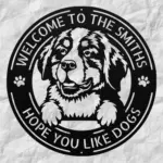 Personalized Bernese Mountain Metal Sign
