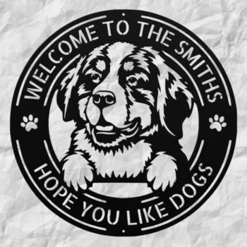 Personalized Bernese Mountain Metal Sign