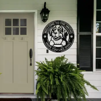 Personalized Bernese Mountain Metal Sign