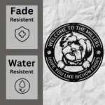 Personalized Bichon Frise Dog Metal Sign