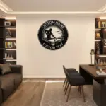 Personalized Billiards Player Metal Sign