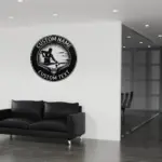 Personalized Billiards Player Metal Sign