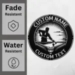 Personalized Billiards Player Metal Sign