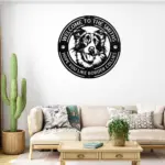 Personalized Border Collie Dog Metal Sign