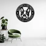 Personalized Boston Terrier Metal Sign
