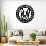 Personalized Boston Terrier Metal Sign