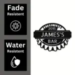 Personalized Bottle Cap Metal Sign