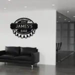 Personalized Bottle Cap Metal Sign