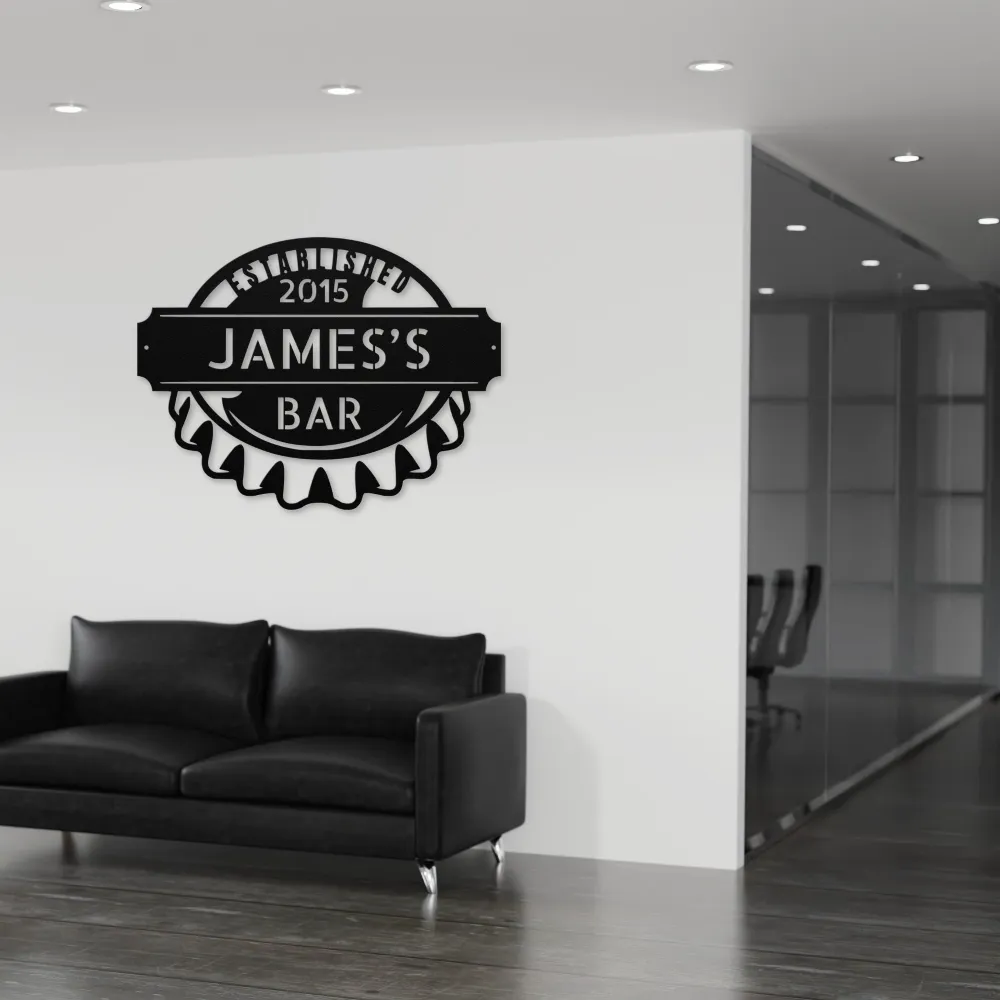 Personalized Bottle Cap Metal Sign Personalized Bottle Cap Metal Sign