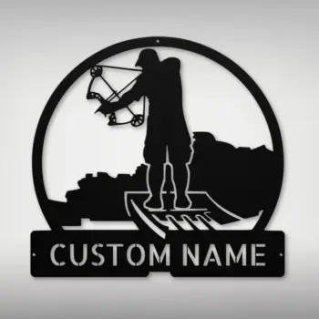 Personalized Bowfishing Metal Sign