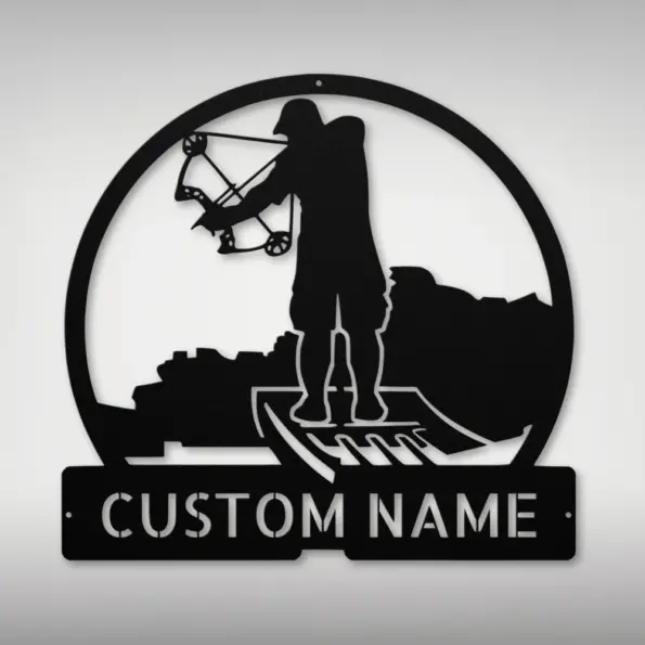 Personalized Bowfishing Metal Sign