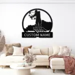 Personalized Bowfishing Metal Sign