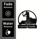 Personalized Bowfishing Metal Sign