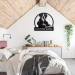 Personalized Boxer Dog Metal Art Sign