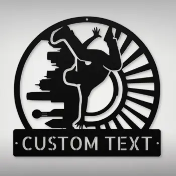 Personalized Breakdancing Metal Sign