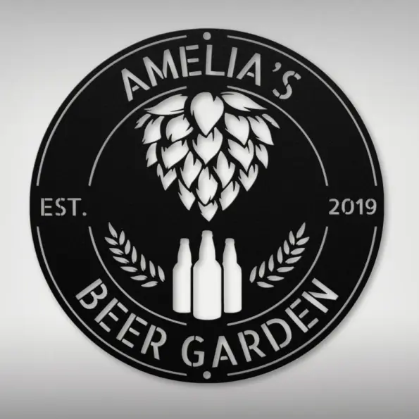 Personalized Brewery Metal Art Sign