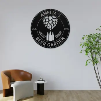 Personalized Brewery Metal Art Sign