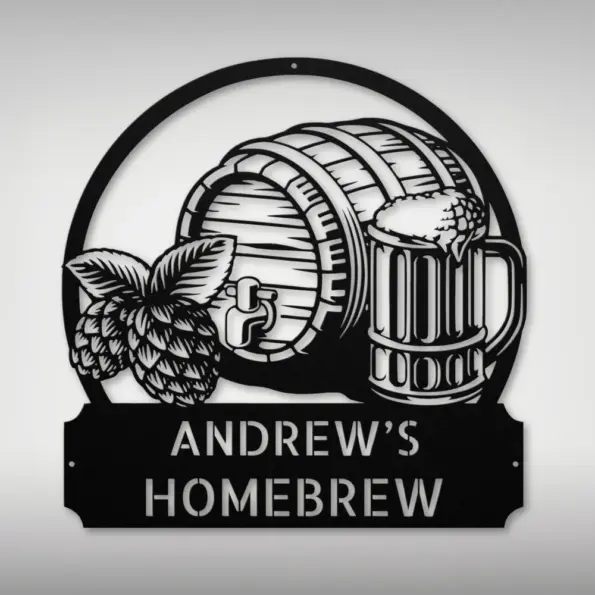Personalized Brewery Metal Sign