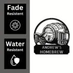 Personalized Brewery Metal Sign