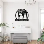 Personalized British Bulldog Metal Sign