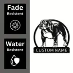 Personalized British Bulldog Metal Sign
