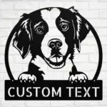 Personalized Brittany Dog Metal Sign