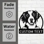 Personalized Brittany Dog Metal Sign