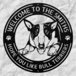 Personalized Bull Terrier Dog Metal Sign