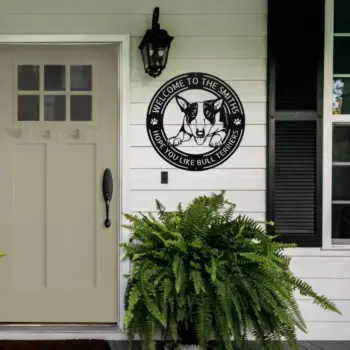 Personalized Bull Terrier Dog Metal Sign