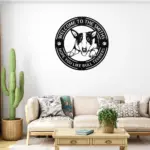 Personalized Bull Terrier Dog Metal Sign