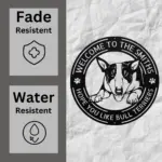 Personalized Bull Terrier Dog Metal Sign