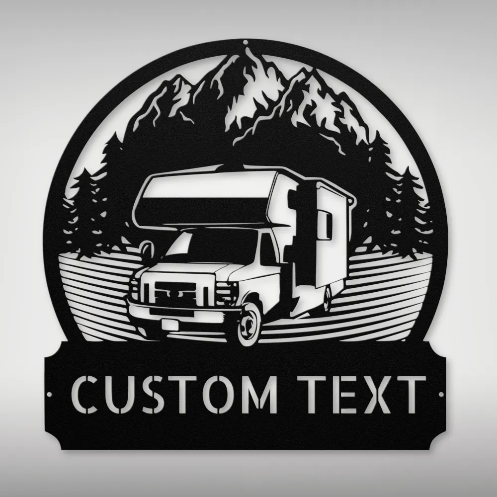 Personalized Camper Metal Sign Personalized Camper Metal Sign