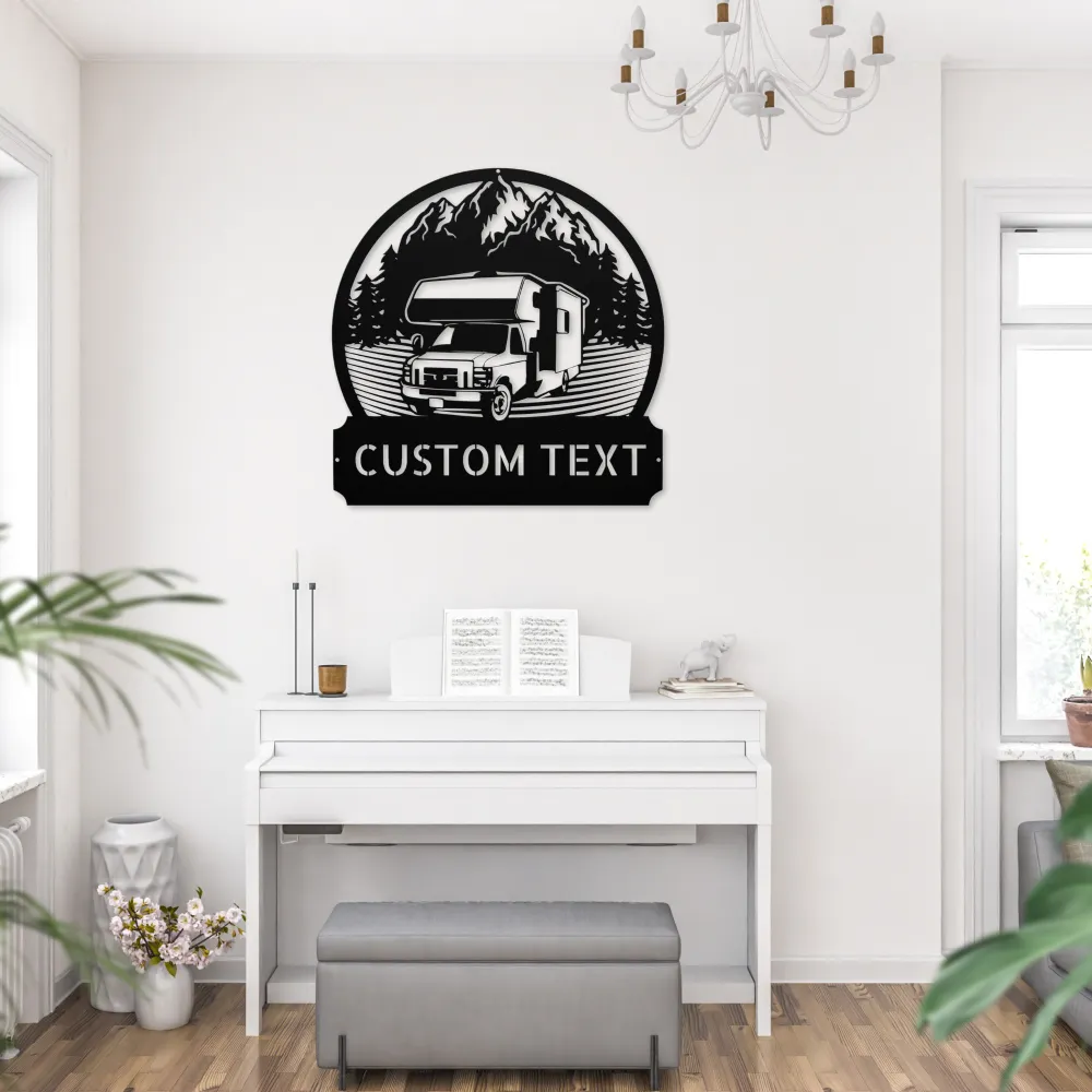 Personalized Camper Metal Sign Personalized Camper Metal Sign
