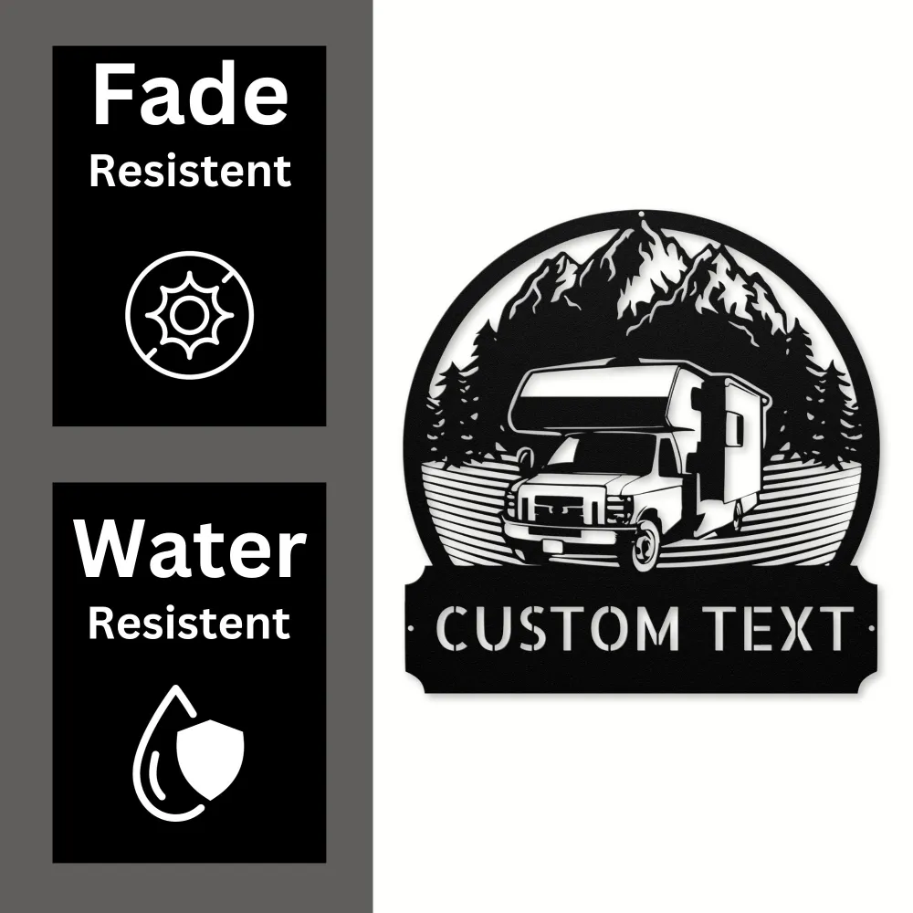 Personalized Camper Metal Sign Personalized Camper Metal Sign