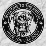 Personalized Cane Corso Dog Metal Sign