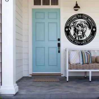 Personalized Cane Corso Dog Metal Sign