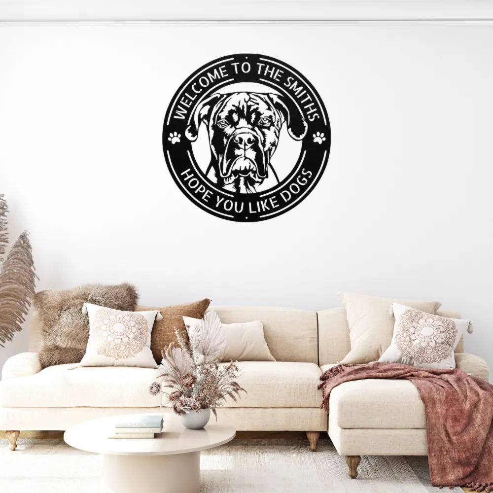 Personalized Cane Corso Dog Metal Sign Personalized Cane Corso Dog Metal Sign
