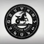 Personalized Capricorn Metal Sign