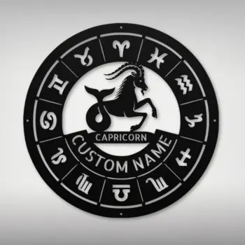 Personalized Capricorn Metal Sign