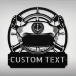 Personalized Captain Cap Metal Sign