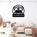 Personalized Captain Cap Metal Sign