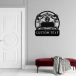 Personalized Captain Cap Metal Sign