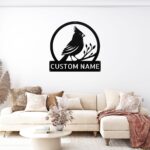 Personalized Cardinal Bird Metal Sign