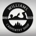 Personalized Carpentry Metal Sign